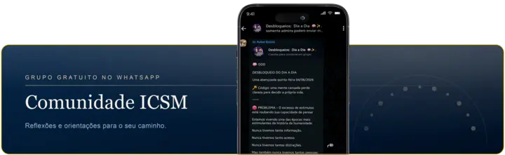 Comunidade ICSM — grupo gratuito no WhatsApp